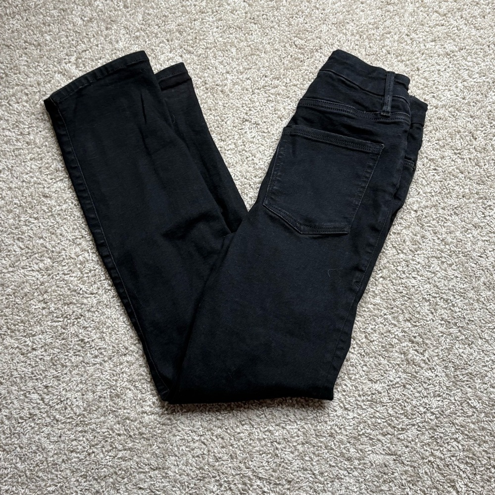 Good American Black Straight Leg Pants